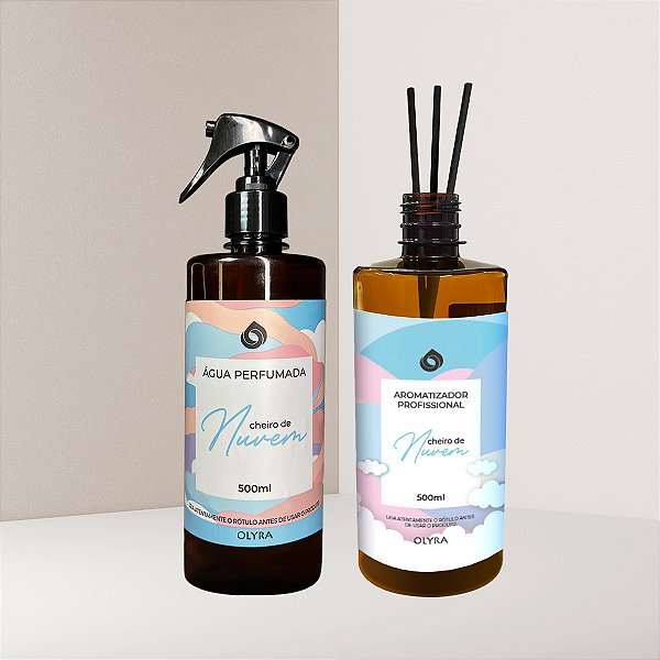 Água Perfumada + Difusor de Varetas Nuvem