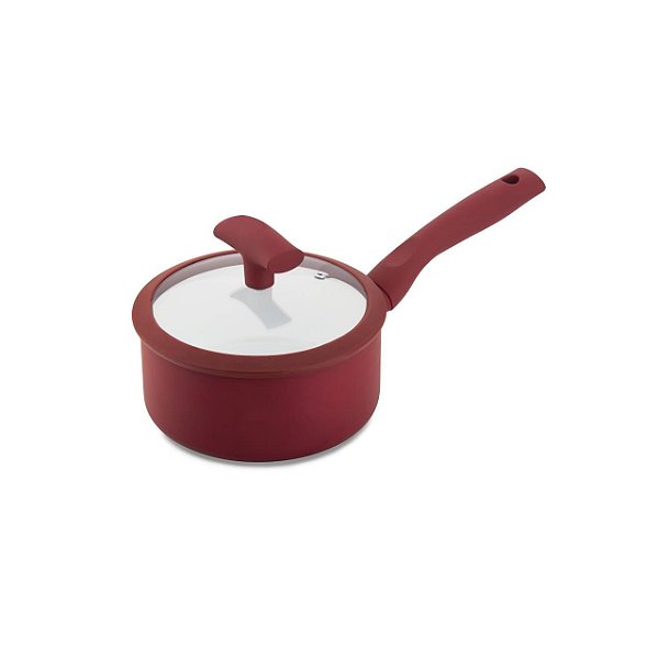 Panela Hercules com Tampa 1,5L 16x8cm - Vermelho