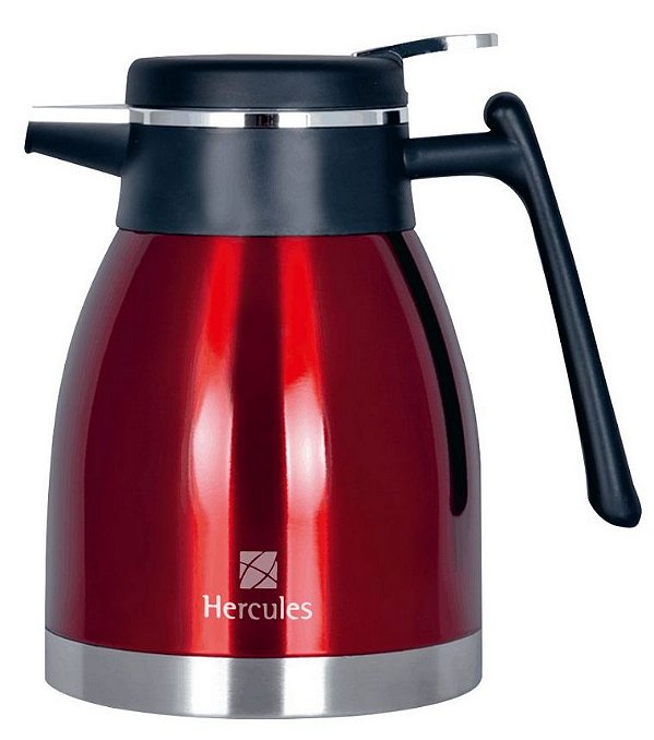 Garrafa Térmica 1,2L Hercules  - Inox Vermelho