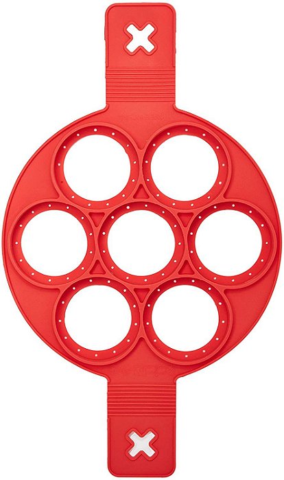 Forma de Silicone para Panqueca Mimo Style Vermelho de 24 cm