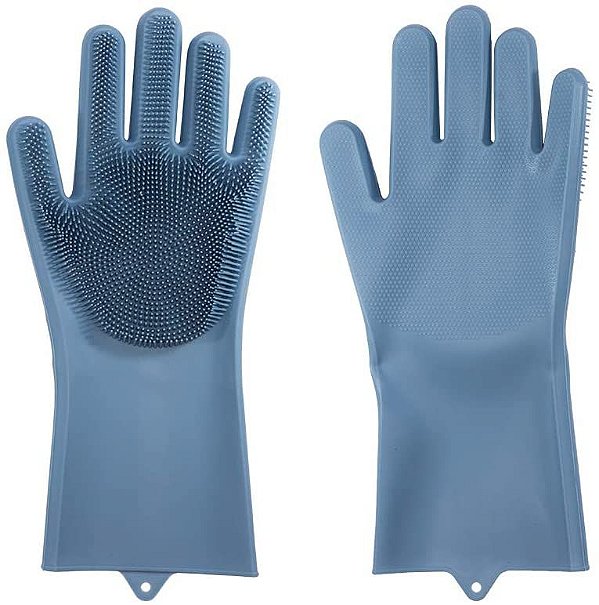 Par de Luvas para Limpeza emsilicone