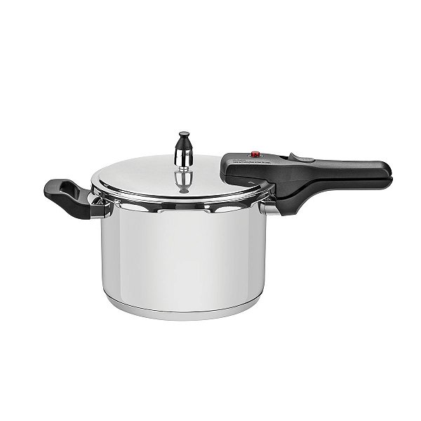 Panela de Pressão Tramontina Brava em Aço Inox com Fundo Triplo 20 cm 4,5 L