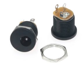 Conector Plug Jack P4 Fêmea J4 2.1mm
