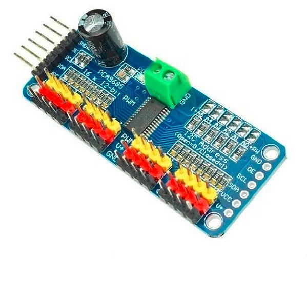 Módulo PWM PCA9685 I2C 16 Canais para Servo