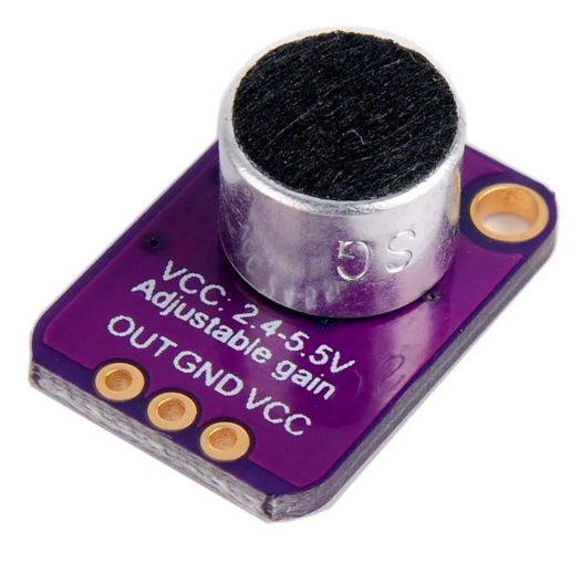 Módulo Microfone Eletreto MAX4466