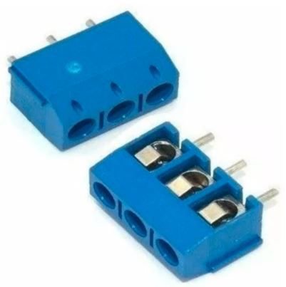 Borne Kre 3 Vias Kf-301 3t Azul - Mini (possuímos Atacado)