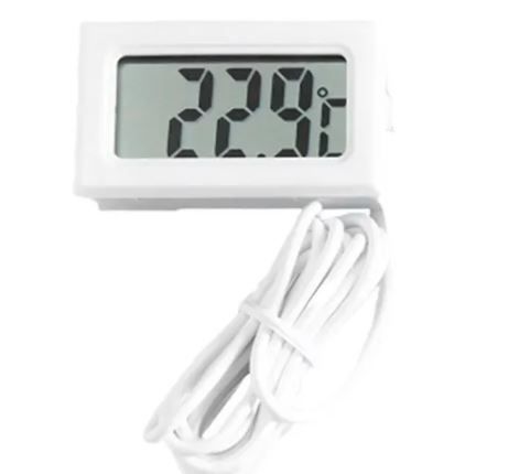 Termômetro Digital com Display LCD TEMPERATURA - Cor Branco