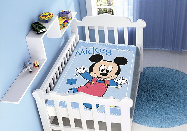 Cobertor Infantil Disney Mickey Passinhos Jolitex