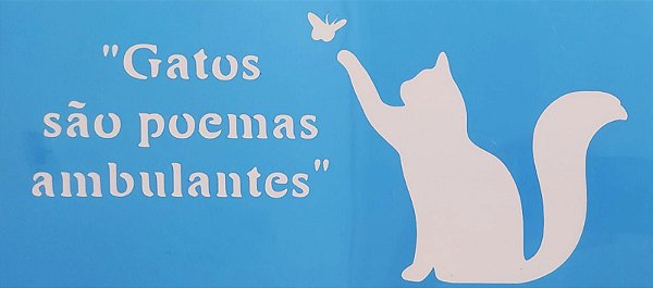 SRA-679 GATO E FRASE - 35X15