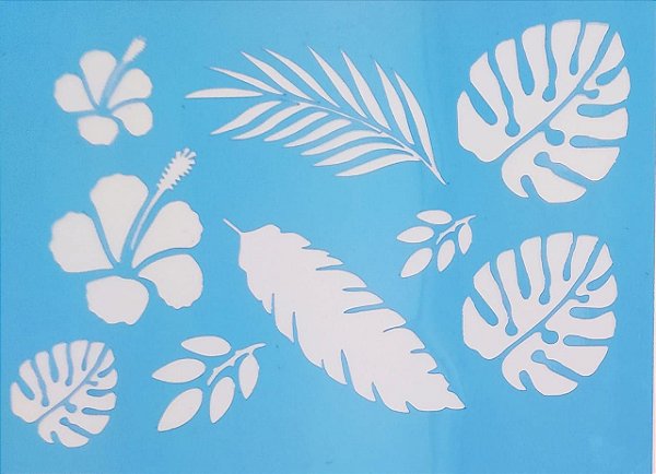 SRA-749 FOLHAS E FLORES TROPICAIS - 30X22