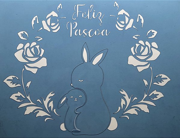SRA-763 - FELIZ PASCOA COM SOBREPOSIÇÃO - 30x40