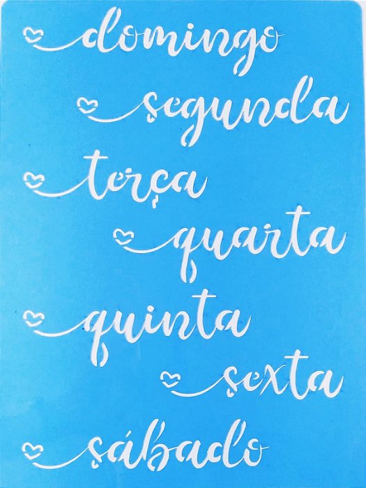 SRA-793 SEMANINHA SIMPLES CORAÇÕES - 30X40