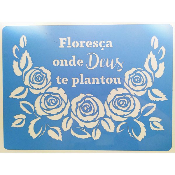 SRA-808 MOLDURA COM ROSAS E FRASE - 30X40