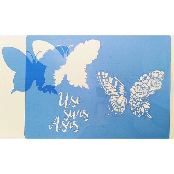 SRA-811 BORBOLETA COM FRASE PARA TOALHA - 27X34