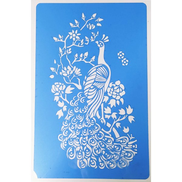 SRA-815 PAVÃO COM FLORES - 33X21
