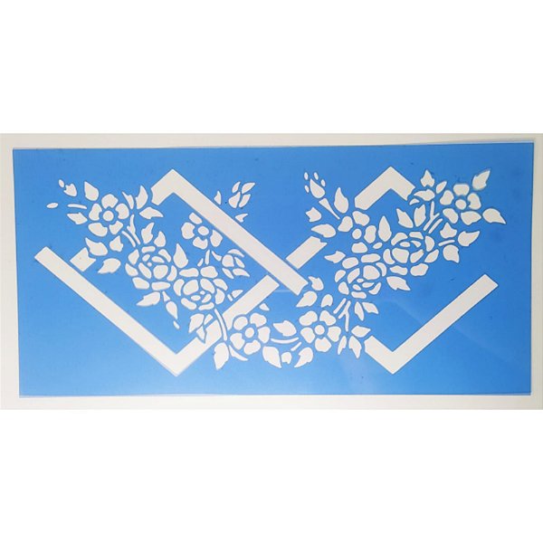 SRA-817 ESTAMPARIA ARAMADO DE FLORES 2 - 29X14