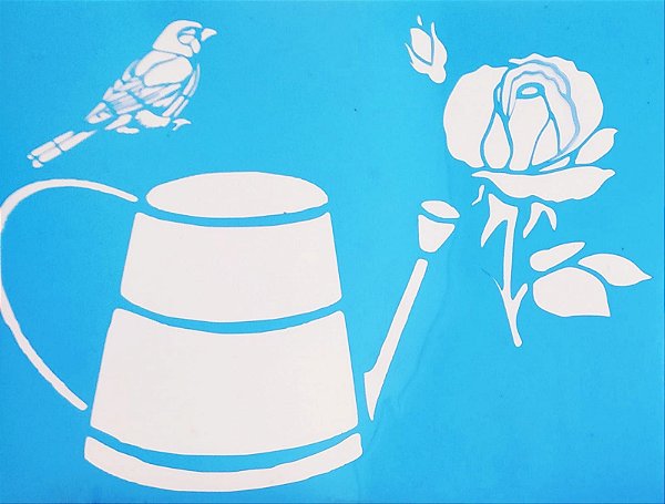 SRA-849 REGADOR, PASSARINHO E ROSA - 30X40