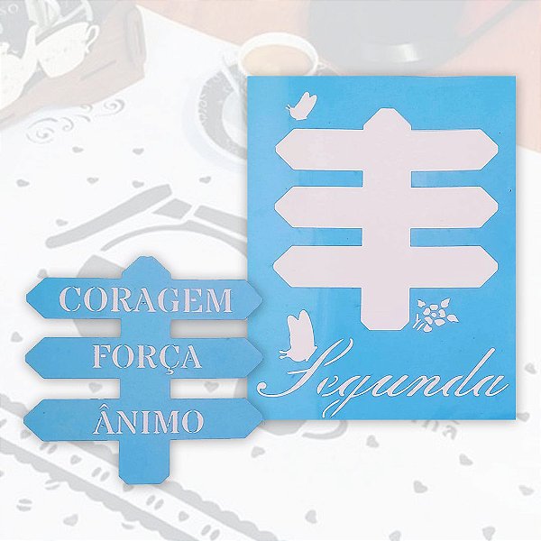 SRA-860 - SEMANINHA PLACA COM FRASES - 28x14 CADA FAIXA