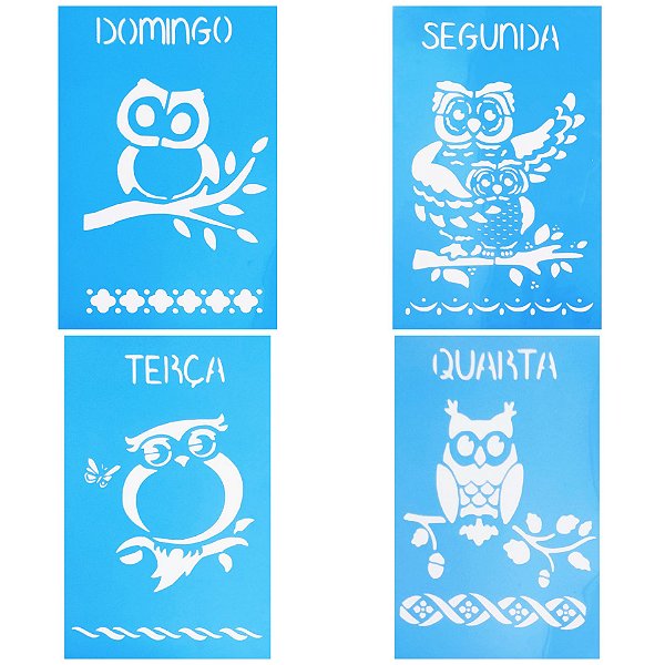 SRA-870 - KIT SEMANINHA CORUJINHA - 19x30