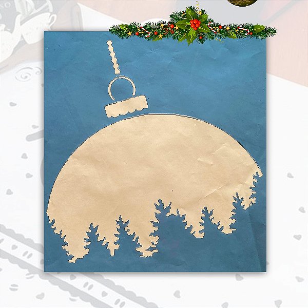 SRA-996 - PAISAGEM COM ENFEITE DE NATAL - 30x40