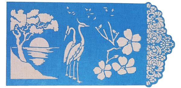 SRA-1042 - GARÇA, FLORES E PAISAGEM - 34x16