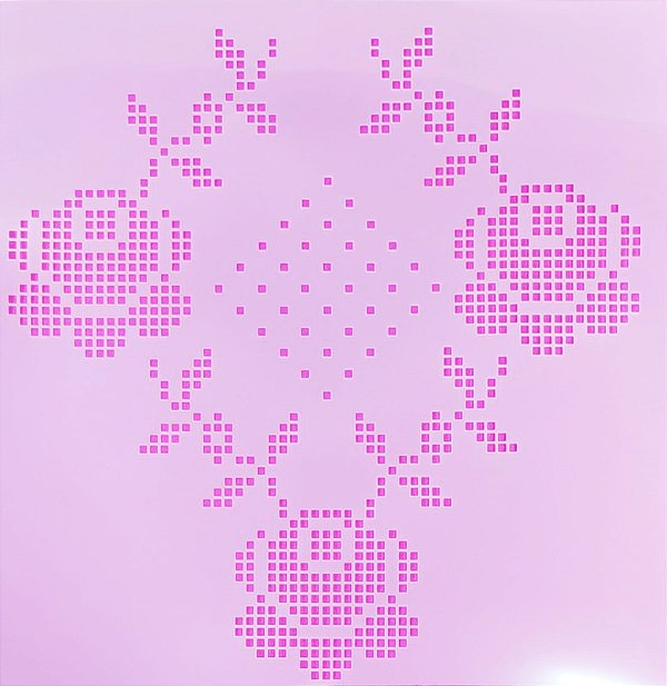 SRA-1091 - FALSO BORDADO PONTO CRUZ CAMINHO DE MESA ROSAS - 30x28