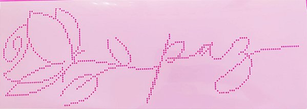 SRA-1102 FALSO BORDADO PONTO CRUZ FRASE PAZ E ROSA - 15X34