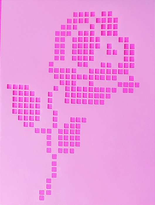 SRA 1111- FALSO BORDADO PONTO CRUZ ROSA TOALHA LAVABO