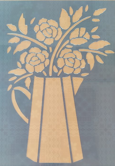 SRA-1132 - BULE COM ROSAS E TULIPA