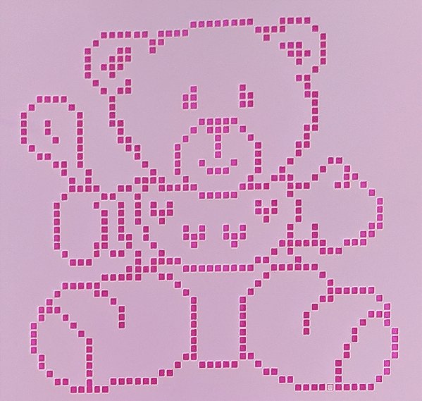 SRA-1143 FALSO BORDADO PONTO CRUZ INFANTIL URSINHO