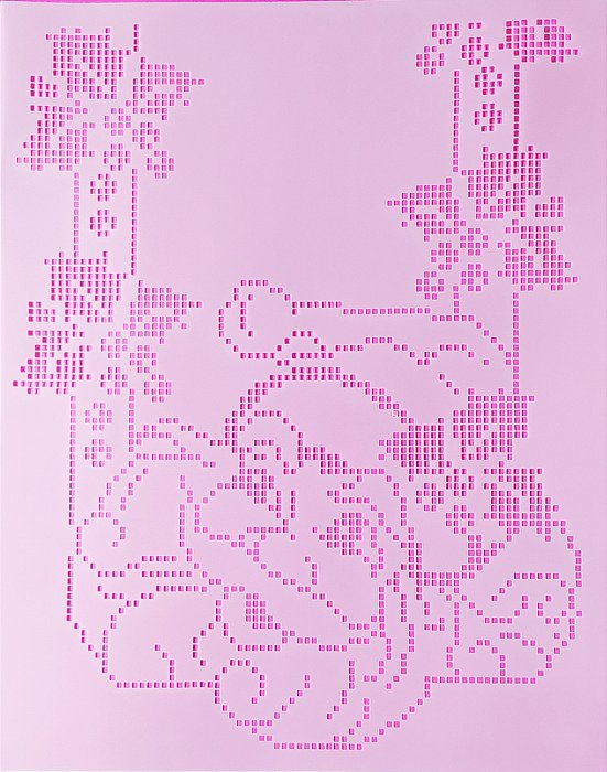 SRA-1177 - FALSO BORDADO PONTO CRUZ - CAMINHO DE MESA PAPAI NOEL