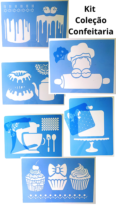 SRA-1203 KIT COLEÇÃO CONFEITARIA - 6 MODELOS