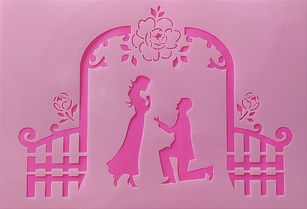 SRA-1226 - CASAL MOLDURA E ROSINHAS 23X 15