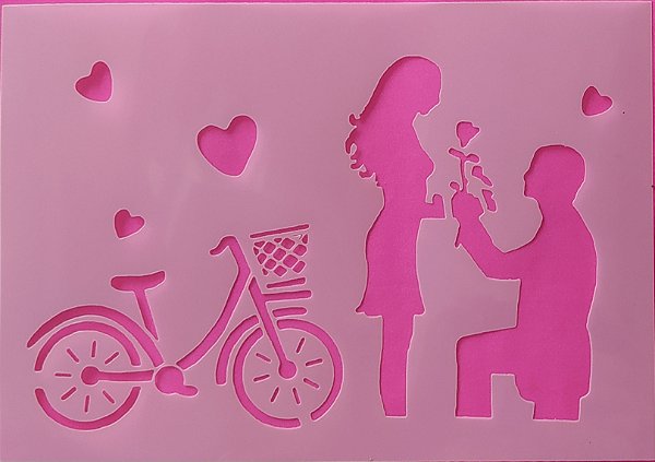 SRA-1230 - CASAL BICICLETA CORAÇÃO 15X10