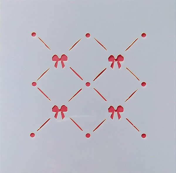 SRA-1245 STENCIL PARA BISCOITO ESTAMPA LAÇOS