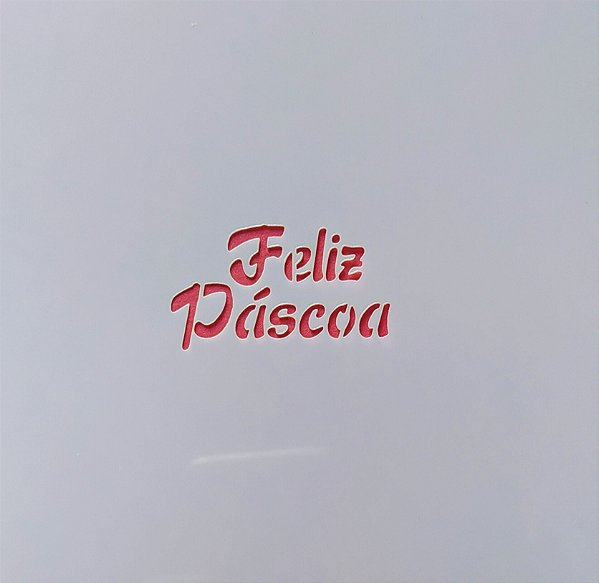 SRA-1263 STENCIL PARA BISCOITO FRASE FELIZ PÁSCOA