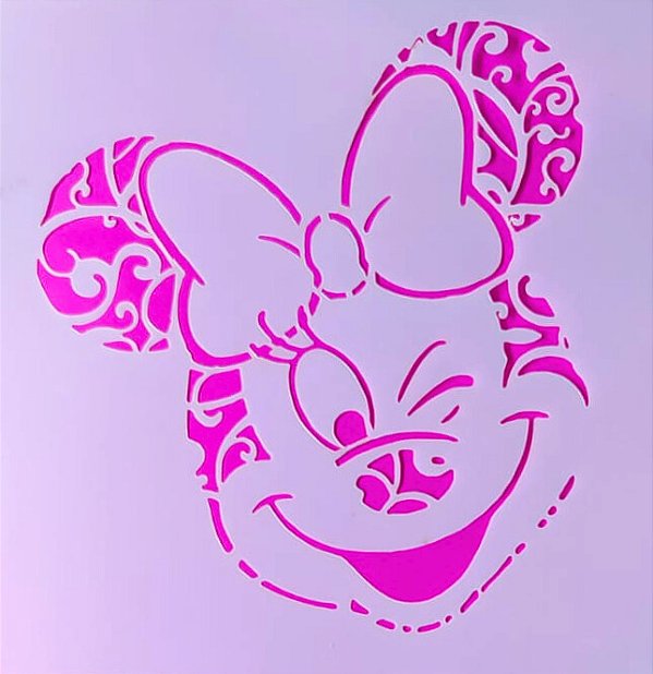 SRA-1312 - MINNIE COM ARABESCOS PARA CAMISETA