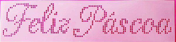 SRA-1340 BORDADO PONTO CRUZ FRASE FELIZ PASCOA - 31X7