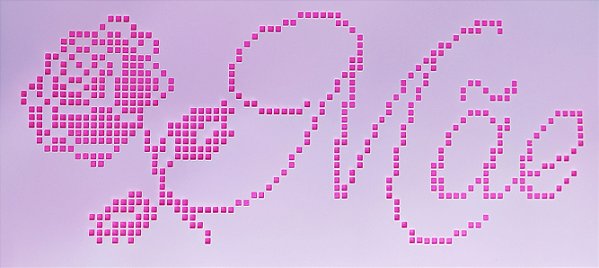 SRA-1399 - BORDADO PONTO CRUZ ROSA E MÃE