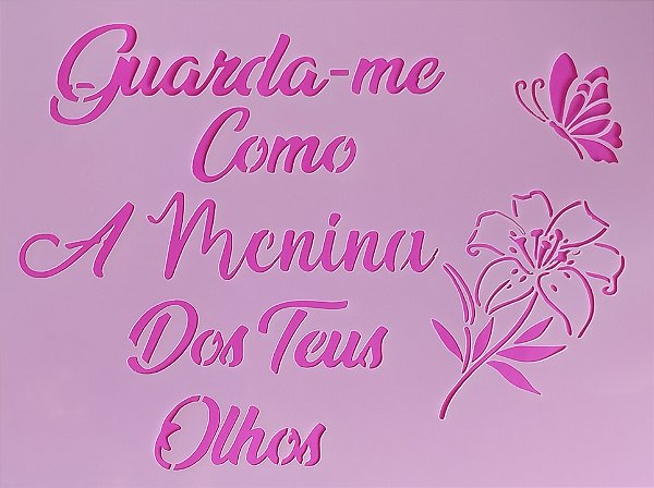 SRA-1413 - FRASE PARA CAMISETA - GUARDA - ME COMO MENINA DOS SEUS OLHOS