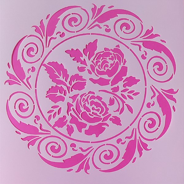 SRA-1473 - MOLDURA DE ROSAS  PARA PANO DE COPA