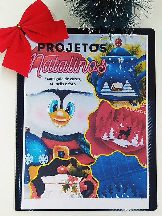 SRA-1503 - APOSTILA - PROJETOS DE NATAL PARA PANOS DE COPA E TOALHA NATAL 2024