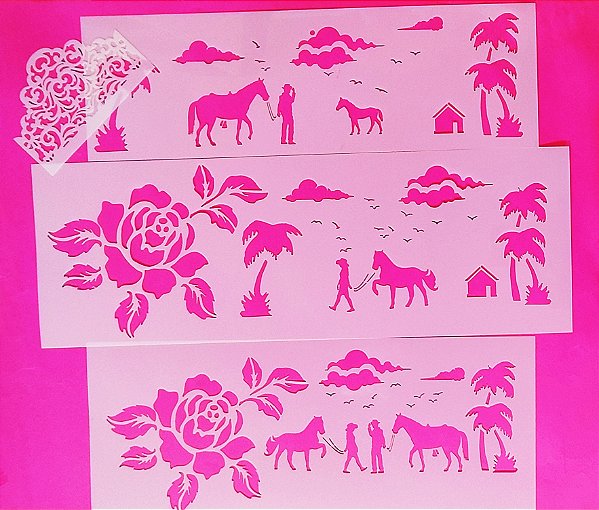 SRA-1545 - PAISAGEM PARA TOALHA - KIT