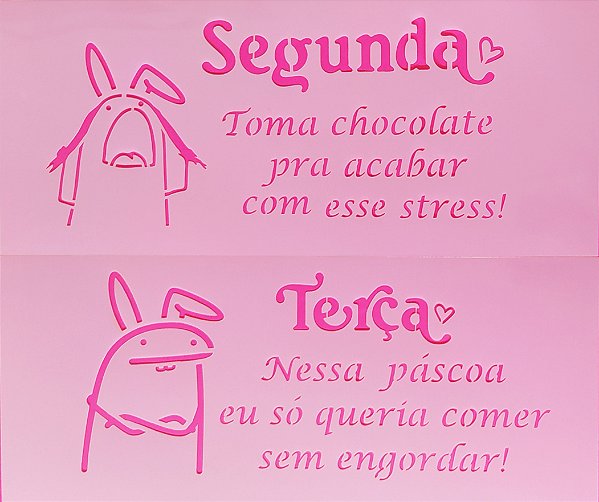 SRA-1573  - SEMANINHA FLORK COELHO DA PASCOA - COLEÇÃO PASCOA 2025