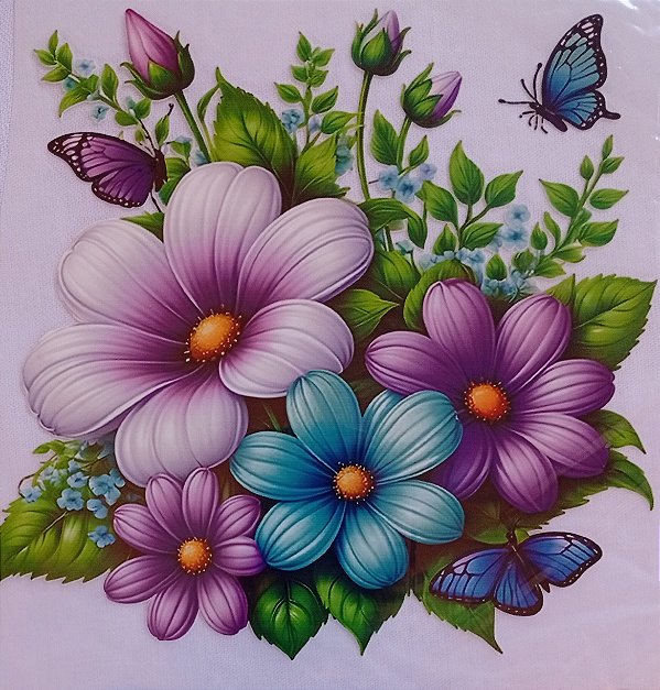 ADR-012 - ADESIVO TÊXTIL DTF - FLORES SILVESTRES
