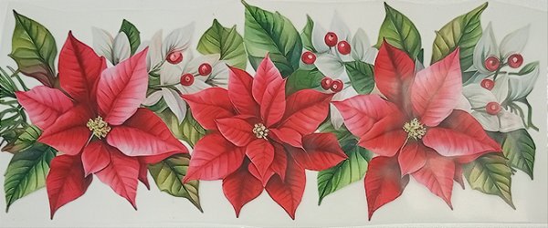 ADR-104 - FLORES DE NATAL - ADESIVO DTF