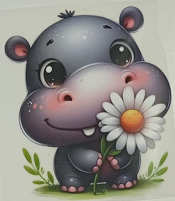 ADR-112 - HIPOPÓTAMO - SAFARI - ADESIVO DTF