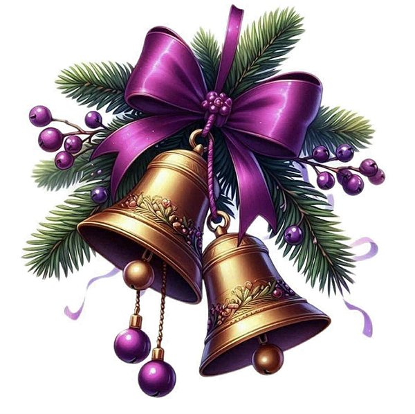 ADR-120 - SINOS COM LAÇO LILAS - ADESIVO DTF