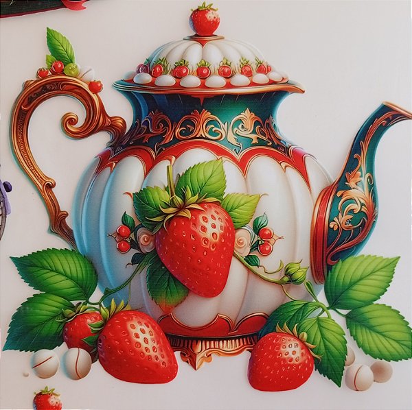 ADR-130 - BULE COM MORANGOS - ADESIVOS DTF