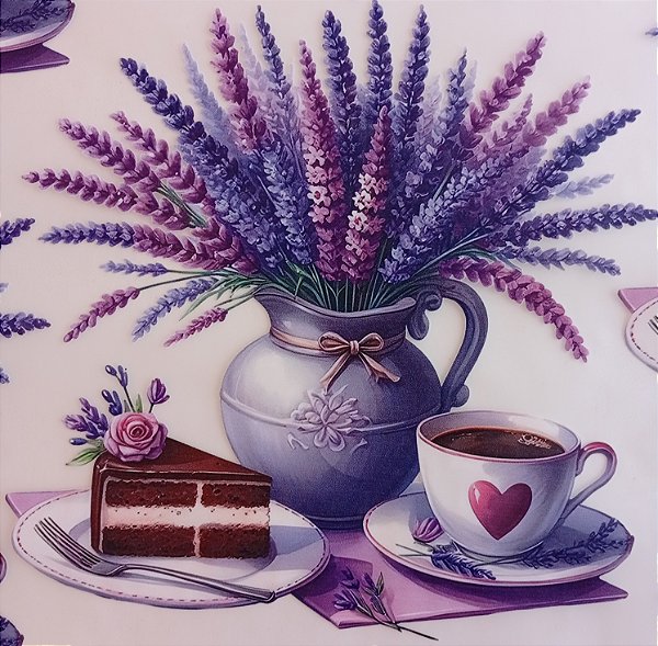 ADR-144 - JARRO COM LAVANDAS E BOLO. - ADESIVOS DTF